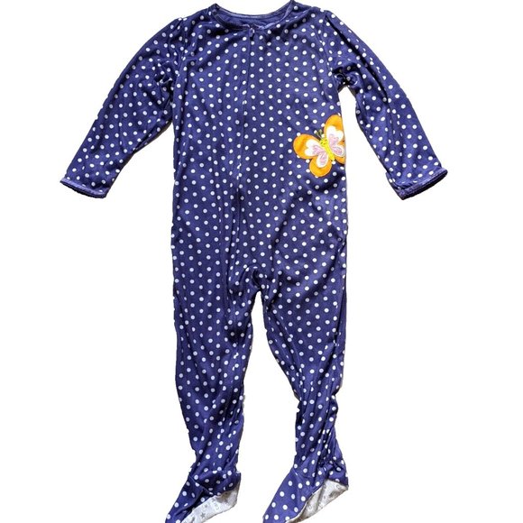 NWT Carter's Toddler Girls Butterfly Dot Pajama Dream PJ Comfy-Fit Sleep… - Picture 2 of 5